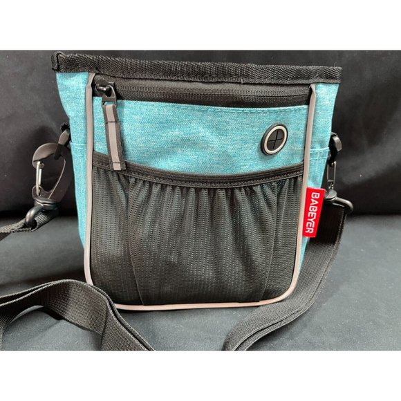 Babeyer Dog Treat Bag Trainer Blue Black NWOT Belt Clip Adjustable Strap - Picture 3 of 10
